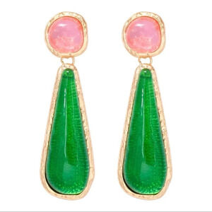 Zara Selena Gomez Gold Resin Earrings